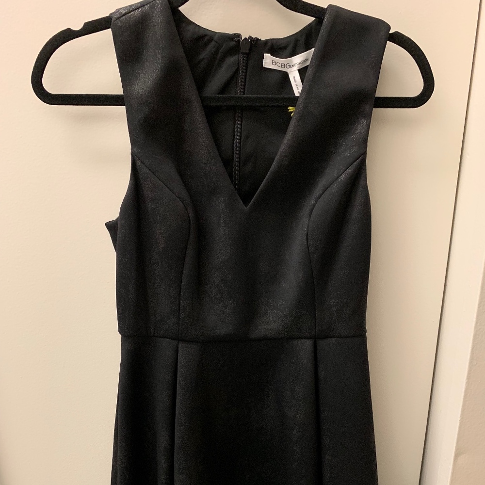 BCBGeneration Black Fit and Flare Dress Size 6